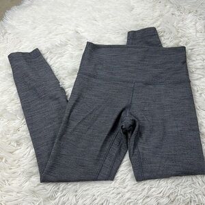 Lululemon Align Pant II 25" Mini Heathered Herringbone Heathered Black White